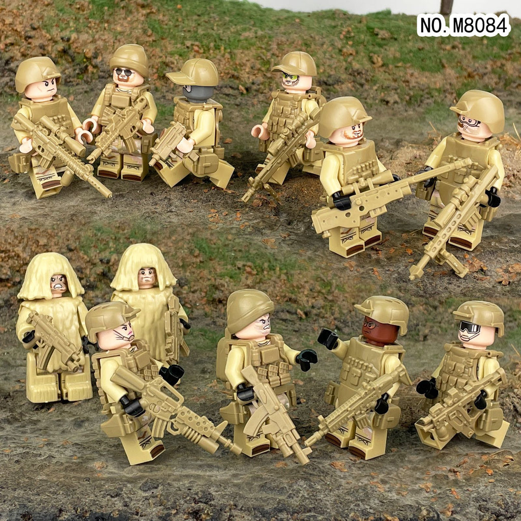 Army Special Forces 12 Custom Minifiguress - M8084