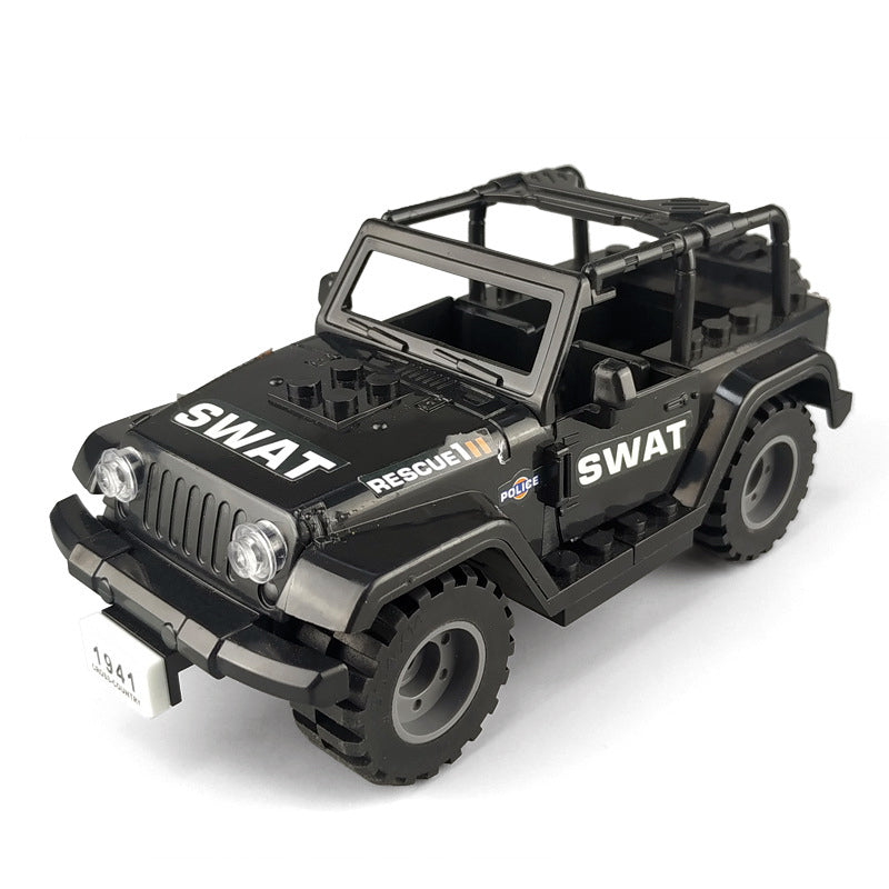 SWAT Team 12 Minifigures + Tactical Jeep Set