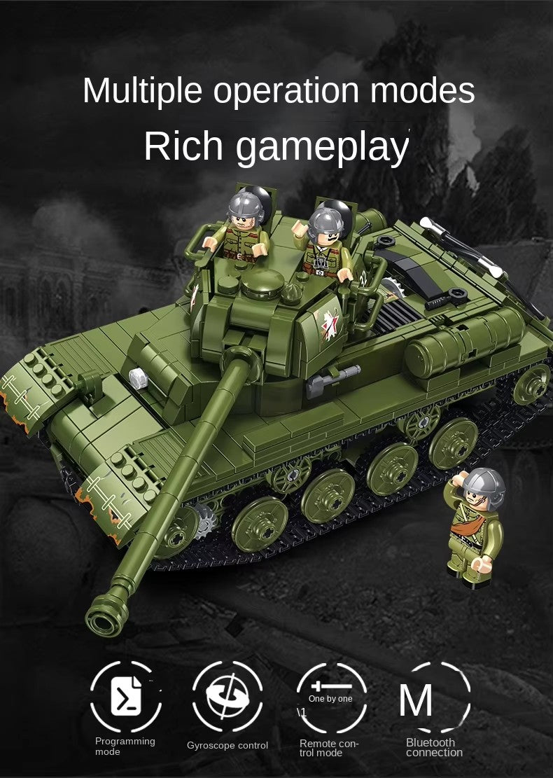 STALIN II JS-2 Heavy Tank Military Army Building Block Set RC 928pcs