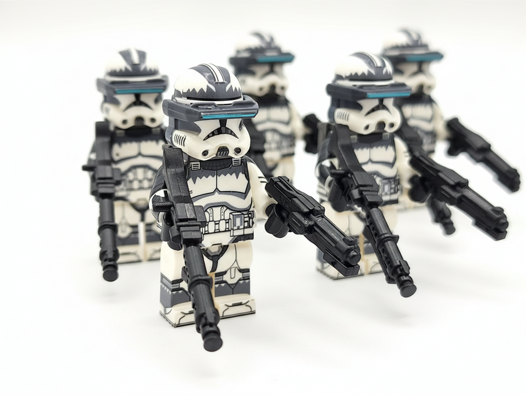 Star Wars 104th Wolfpack Clone Trooper Sergeants Custom Minifigures Set WM