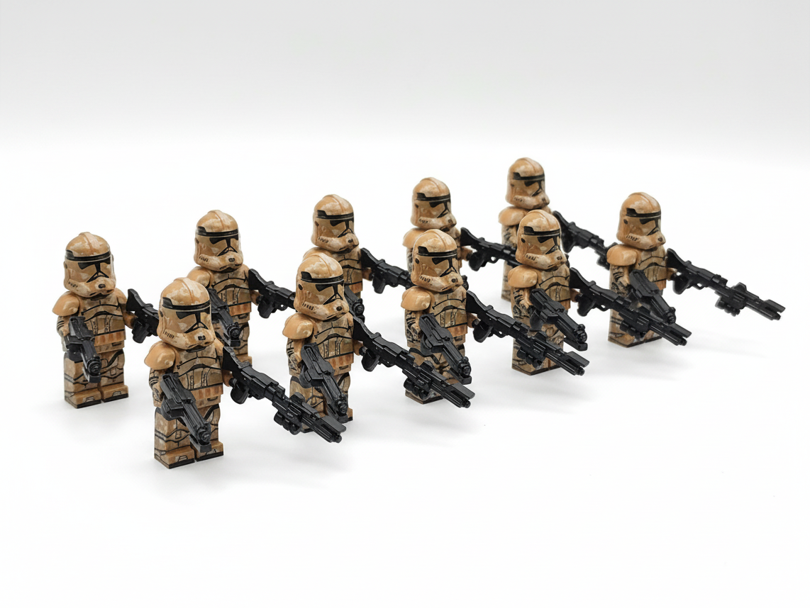 Star Wars Geonosis Custom Clones Troopers x10 Minifigures Set