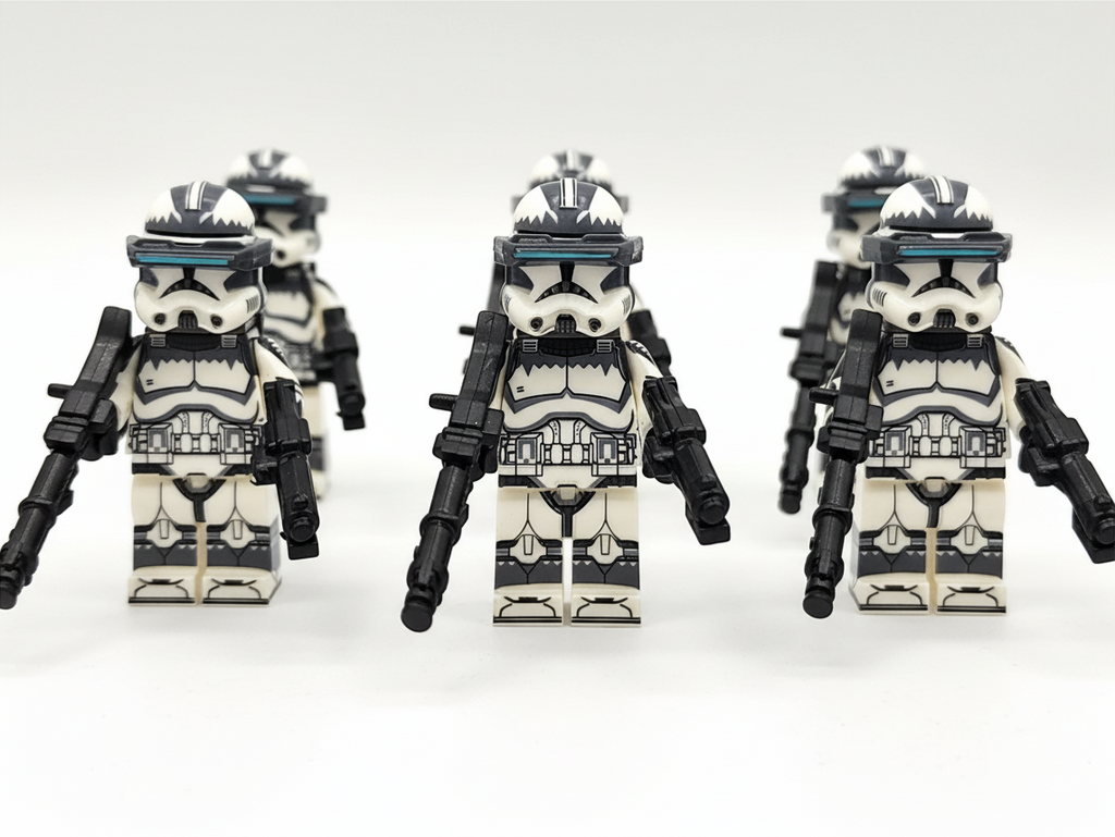 Star Wars 104th Wolfpack Clone Trooper Sergeants Custom Minifigures Set WM