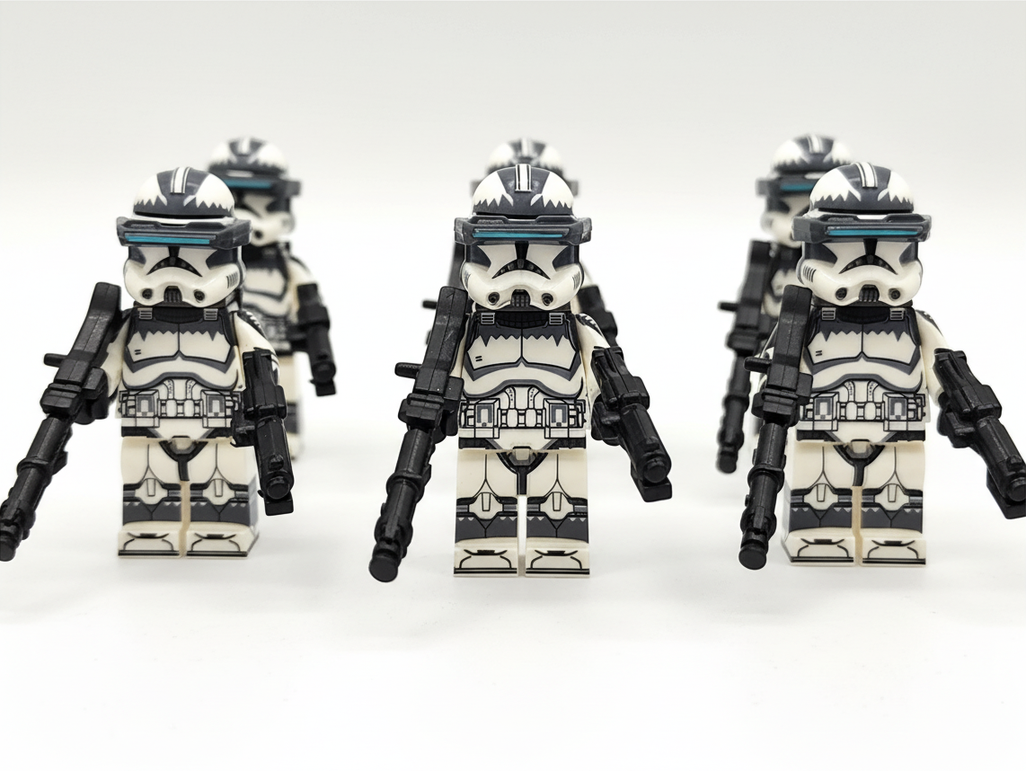 Star Wars 104th Wolfpack Clone Trooper Sergeants Custom Minifigures Set WM