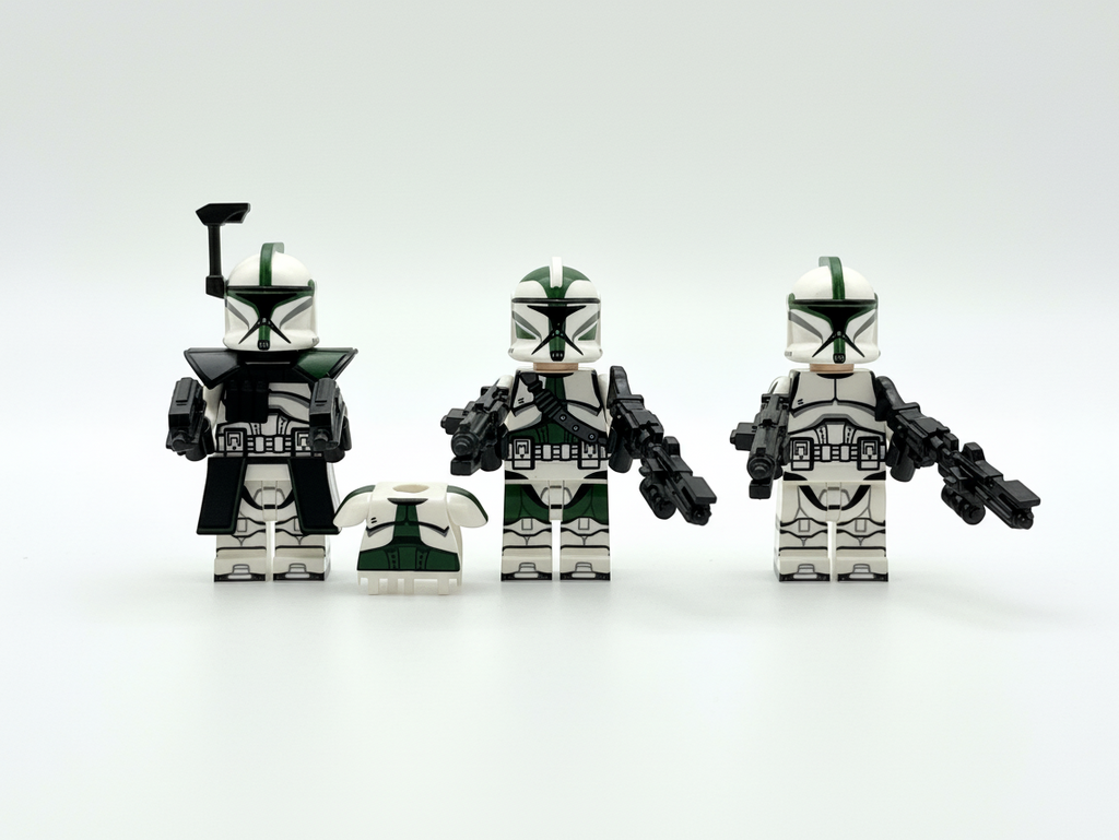 Star Wars Phase 1 41st Scout Commander Gree Clone Troopers ARC Minifigures Set