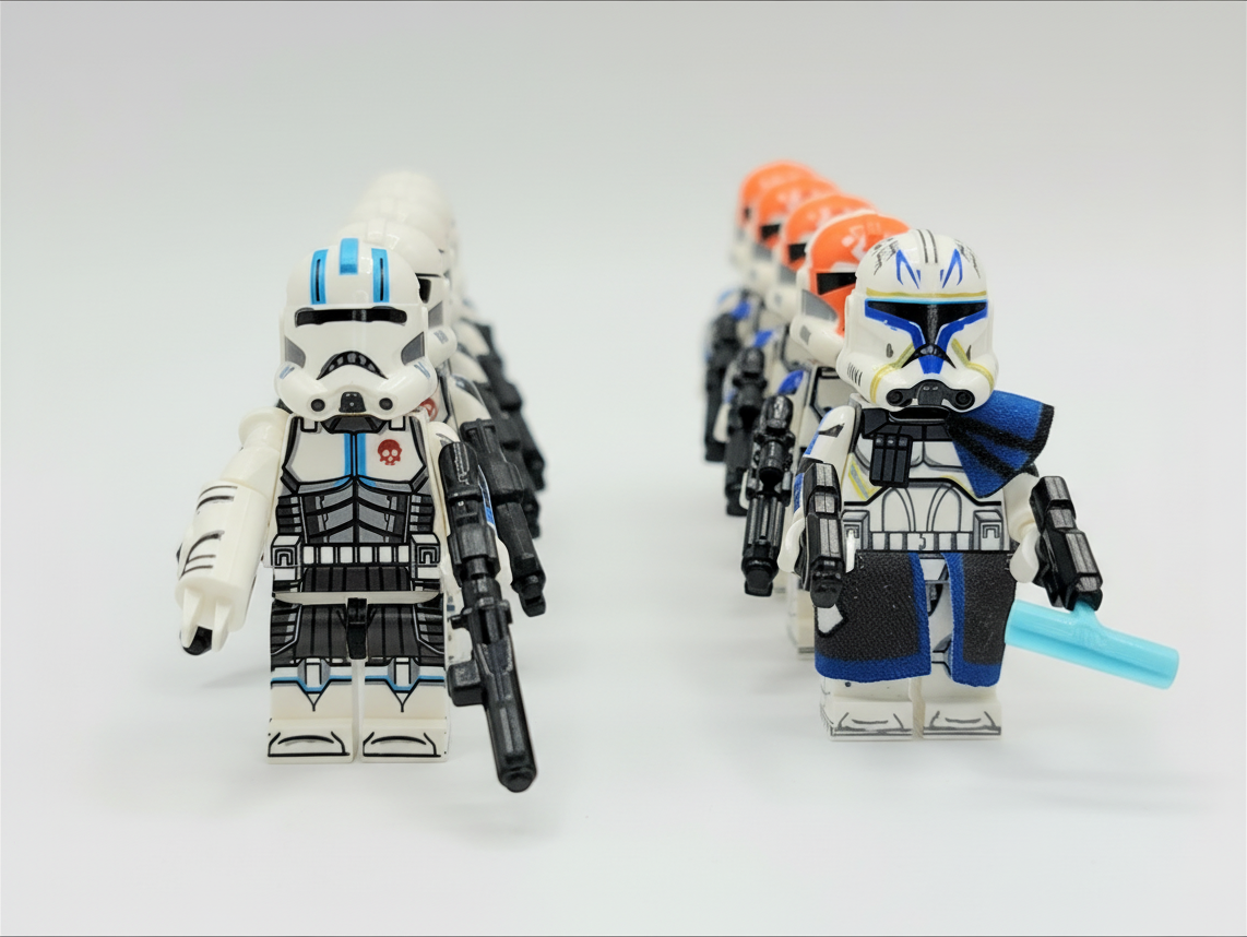Star Wars Ahsoka Tano Captain Rex Republic Assortment Clone Troopers Army Set 25pcs