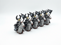 Mounted Knights Hospitallers Armored Warhorse Set 10pcs XH
