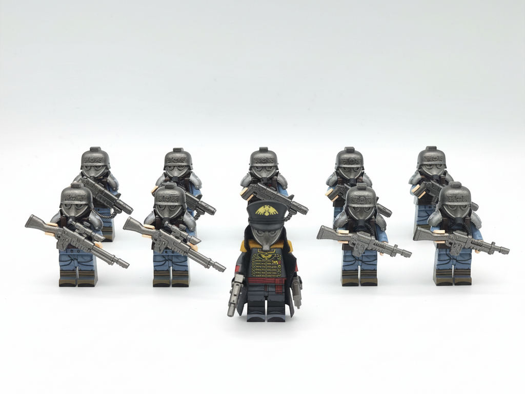 Warhammer 40K Death Korps of Krieg Instructor, Sniper, Signal Corps and Weapon Specialists 10 Minifigures Set