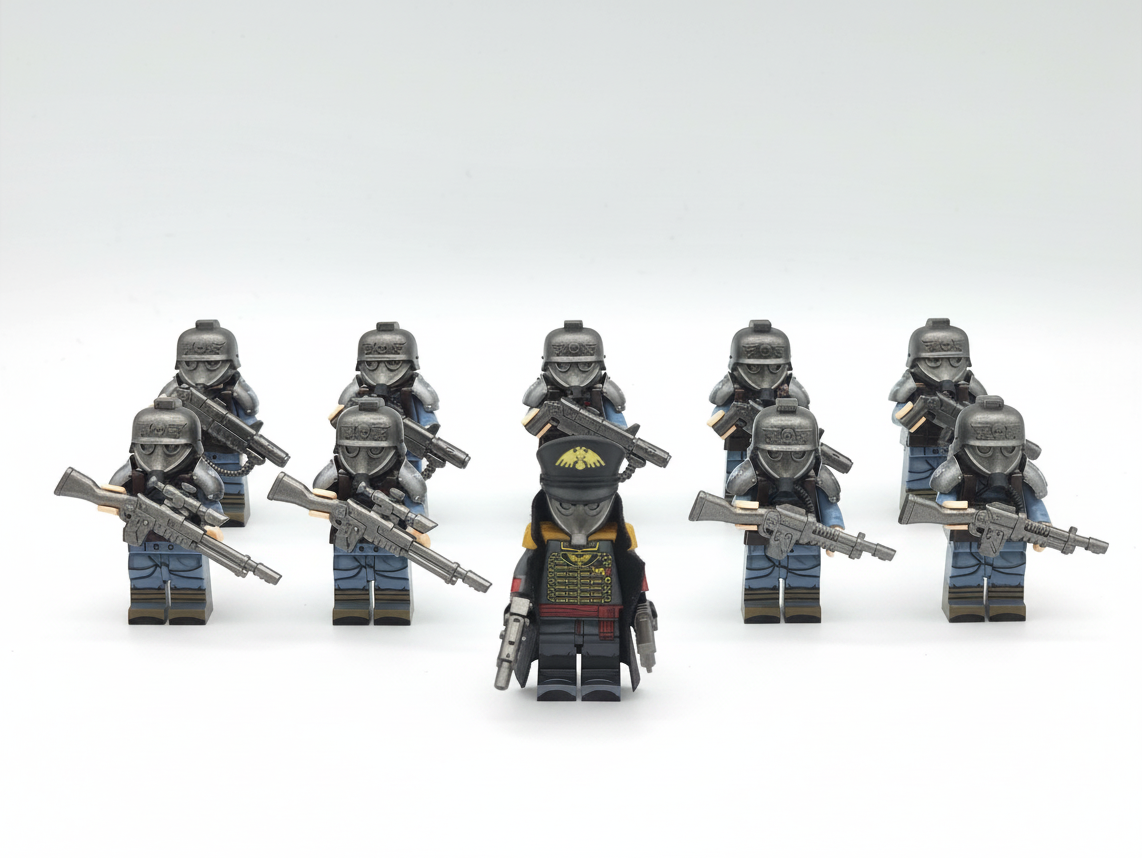 Warhammer 40K Death Korps of Krieg Instructor, Sniper, Signal Corps and Weapon Specialists 10 Minifigures Set