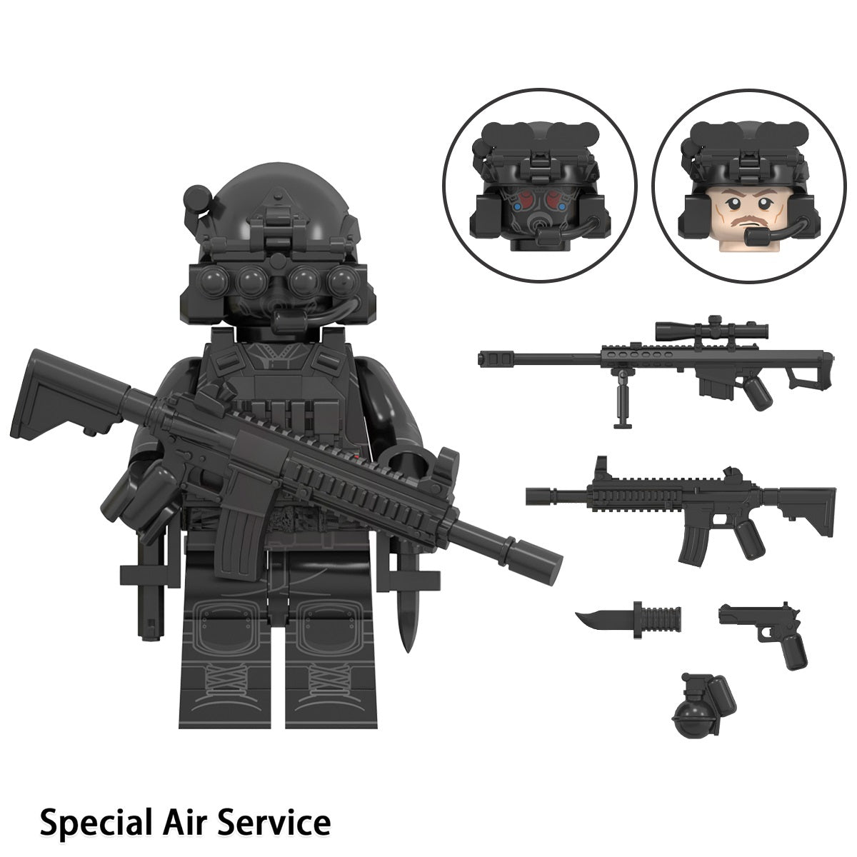 Special Forces Army Commandos Variations Custom Minifigures + Accessories