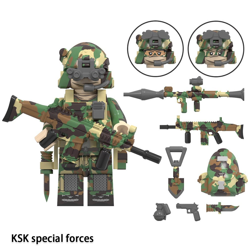 Special Forces Army Commandos Variations Custom Minifigures + Accessories