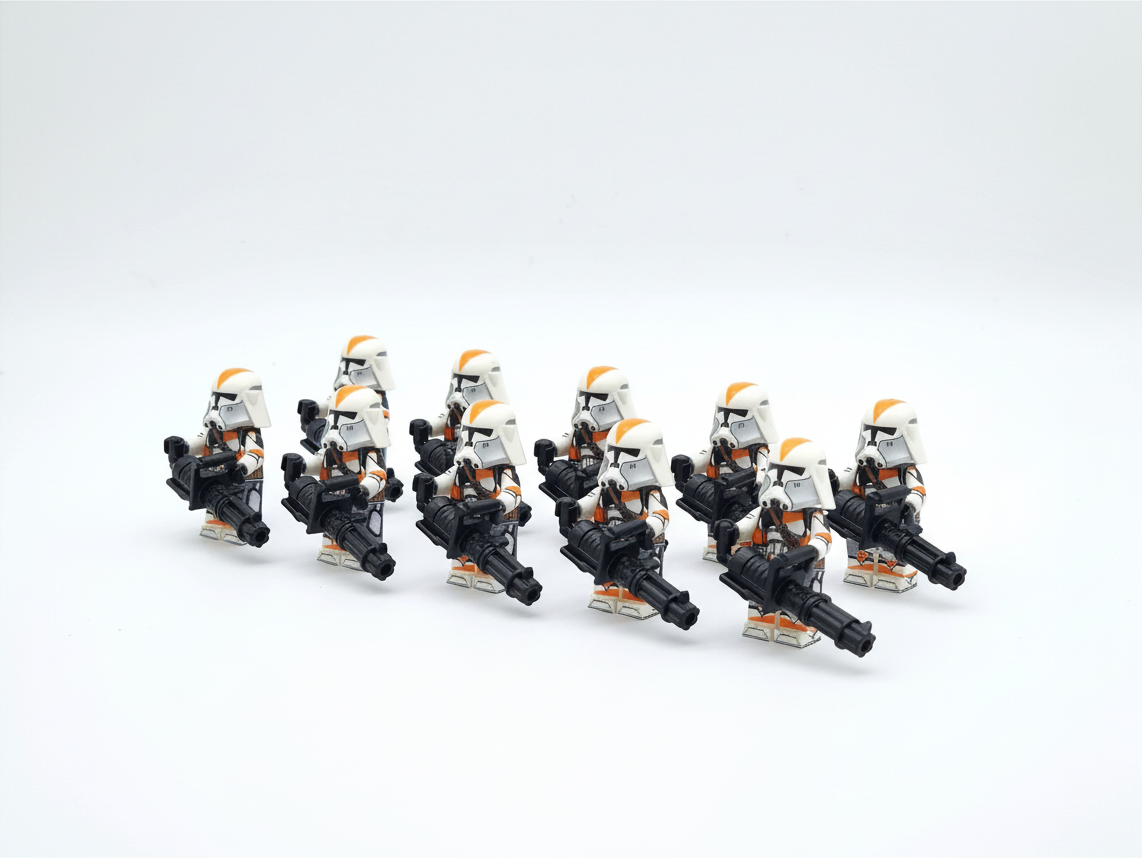Star Wars 212th Phase 2 Heavy Clone Troopers Custom Minifigures Set