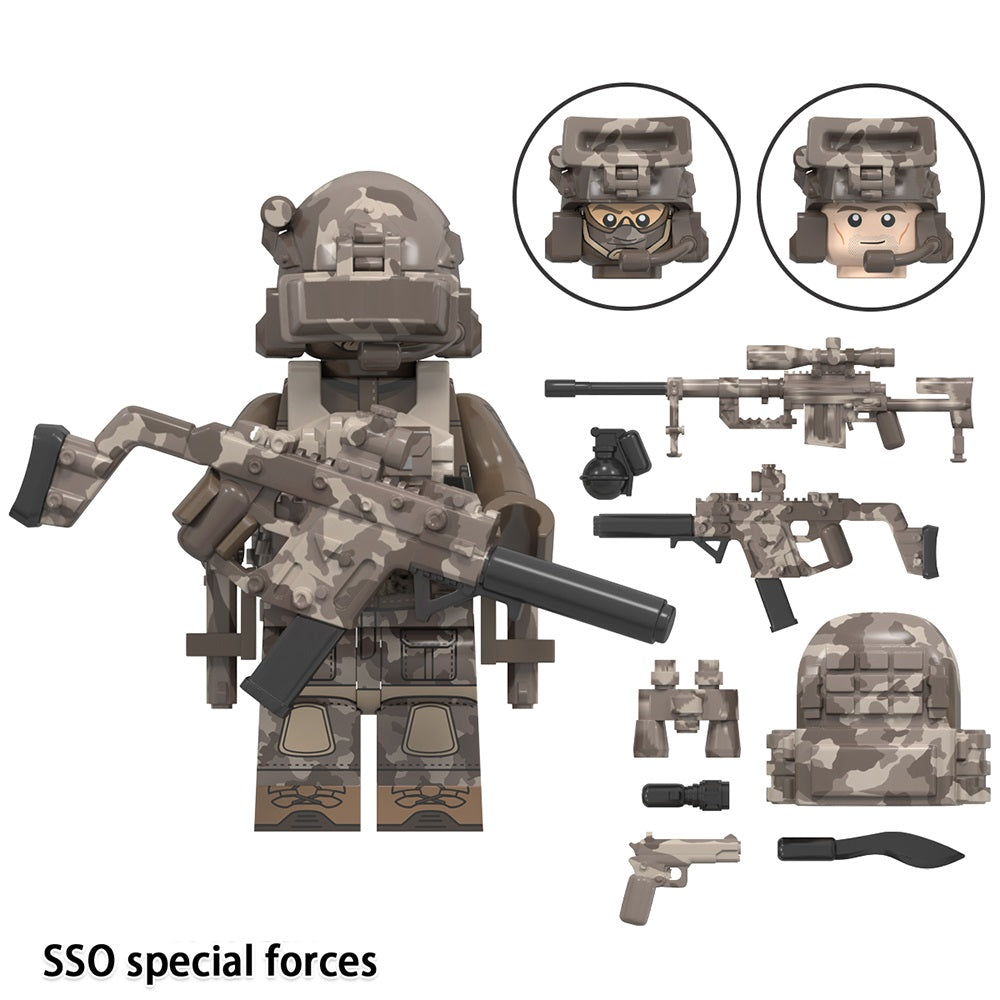 Special Forces Army Commandos Variations Custom Minifigures + Accessories