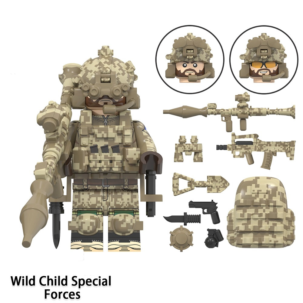 Special Forces Army Commandos Variations Custom Minifigures + Accessories