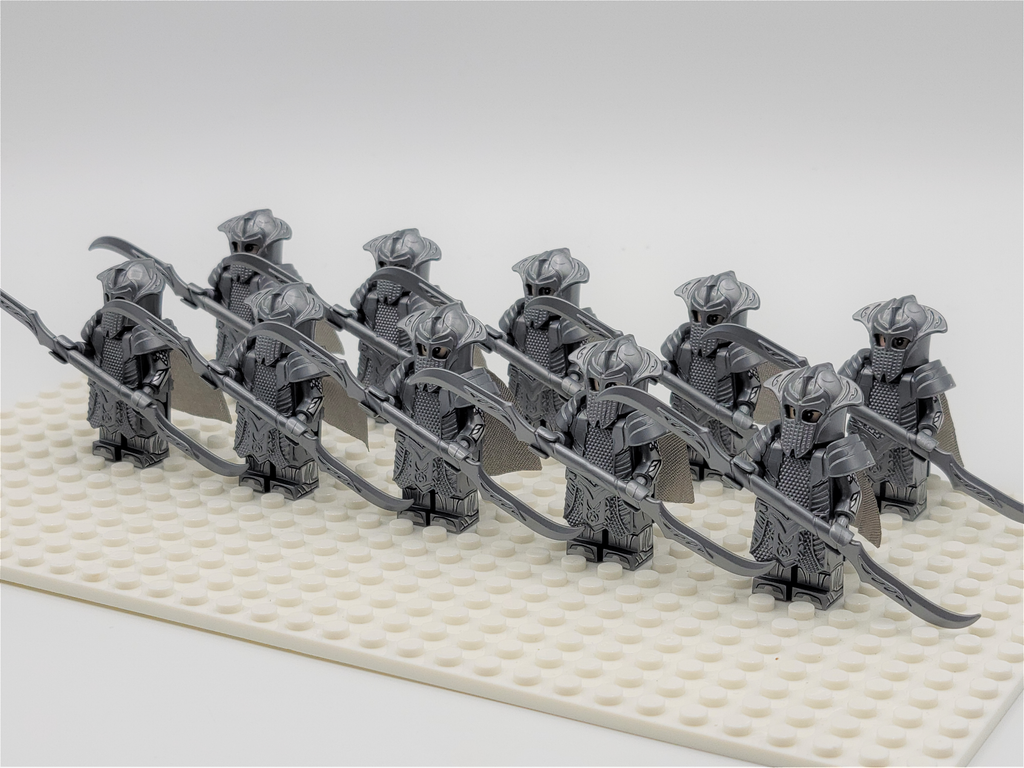 LOTR Mirkwood Elven Double Blade Infantry Army 10 Minifigures Set