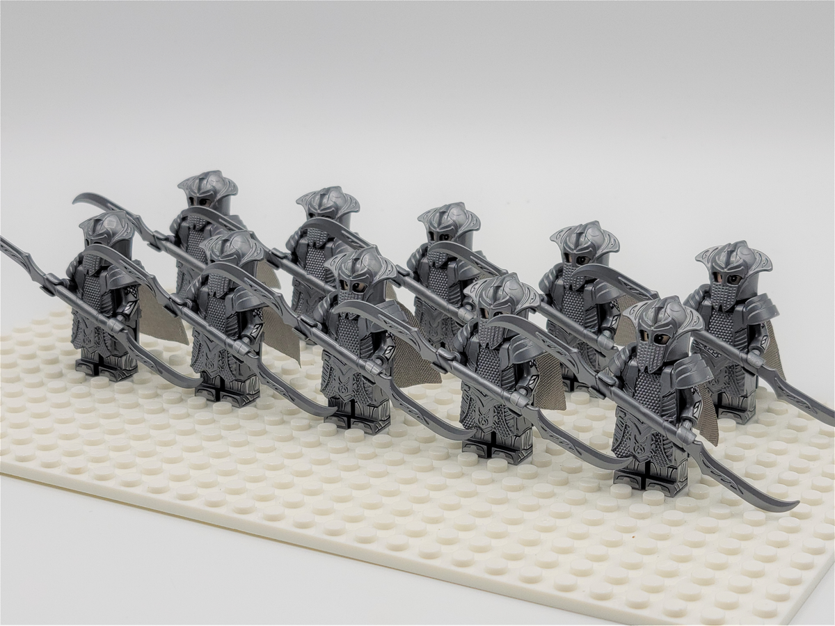 LOTR Mirkwood Elven Double Blade Infantry Army 10 Minifigures Set