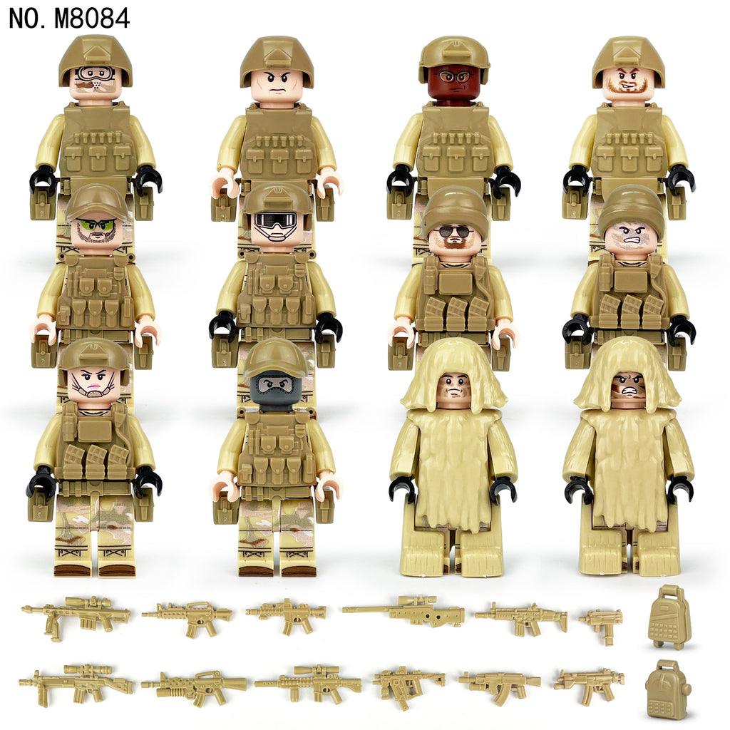 Army Special Forces 12 Custom Minifiguress - M8084