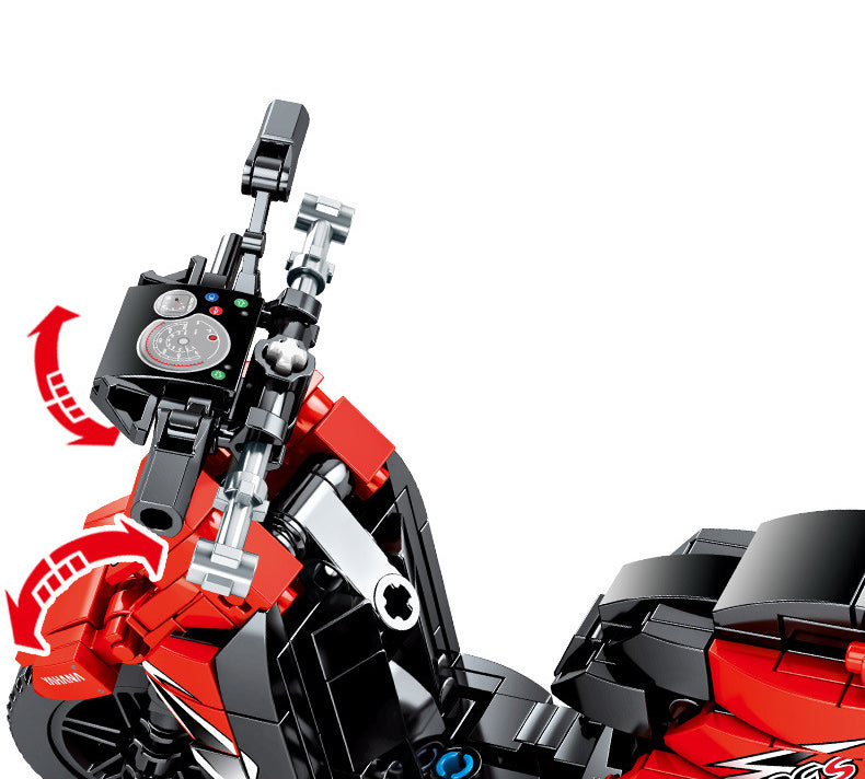 Motorcycle Custom Building Block Set Model 5
