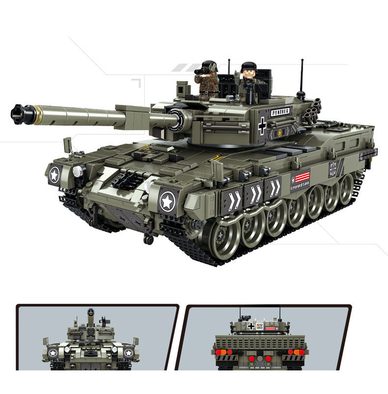 Leoard 2 Main Battle Tank Military Army Building Block Set 1747pcs