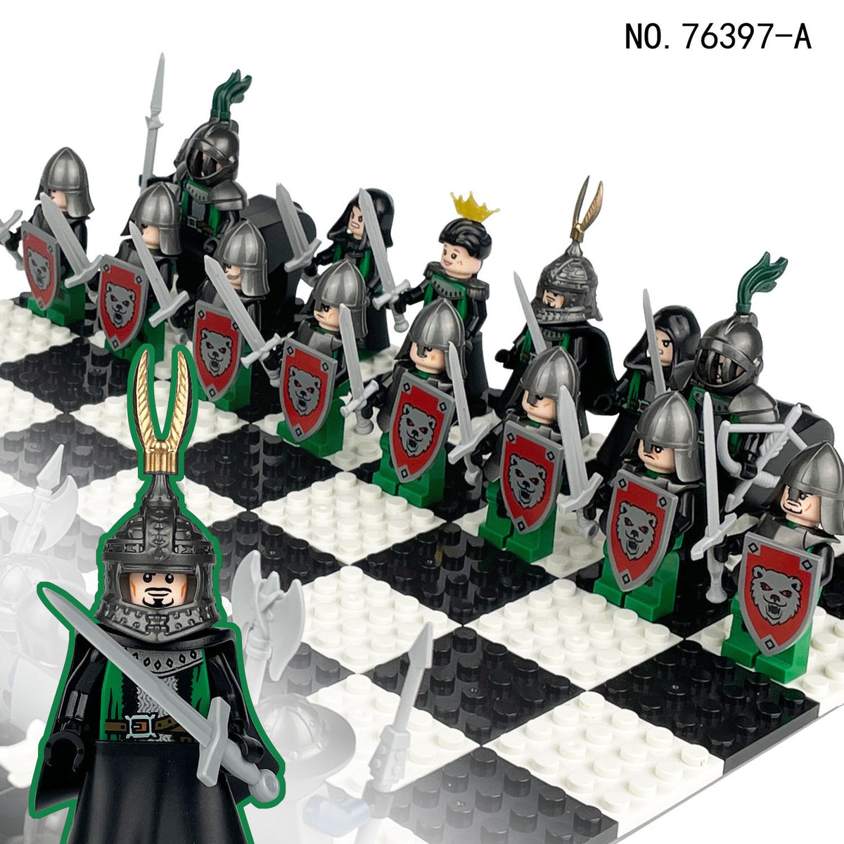 Medieval Knights and Soldiers Lot 16pcs - 76397-A