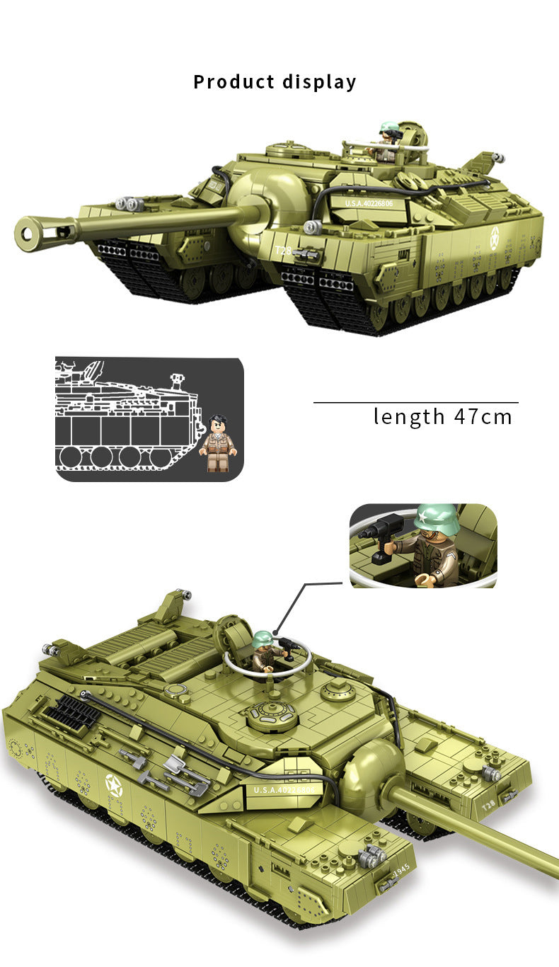 T28 Heavy Tank Military Army Building Block Set 2986pcs