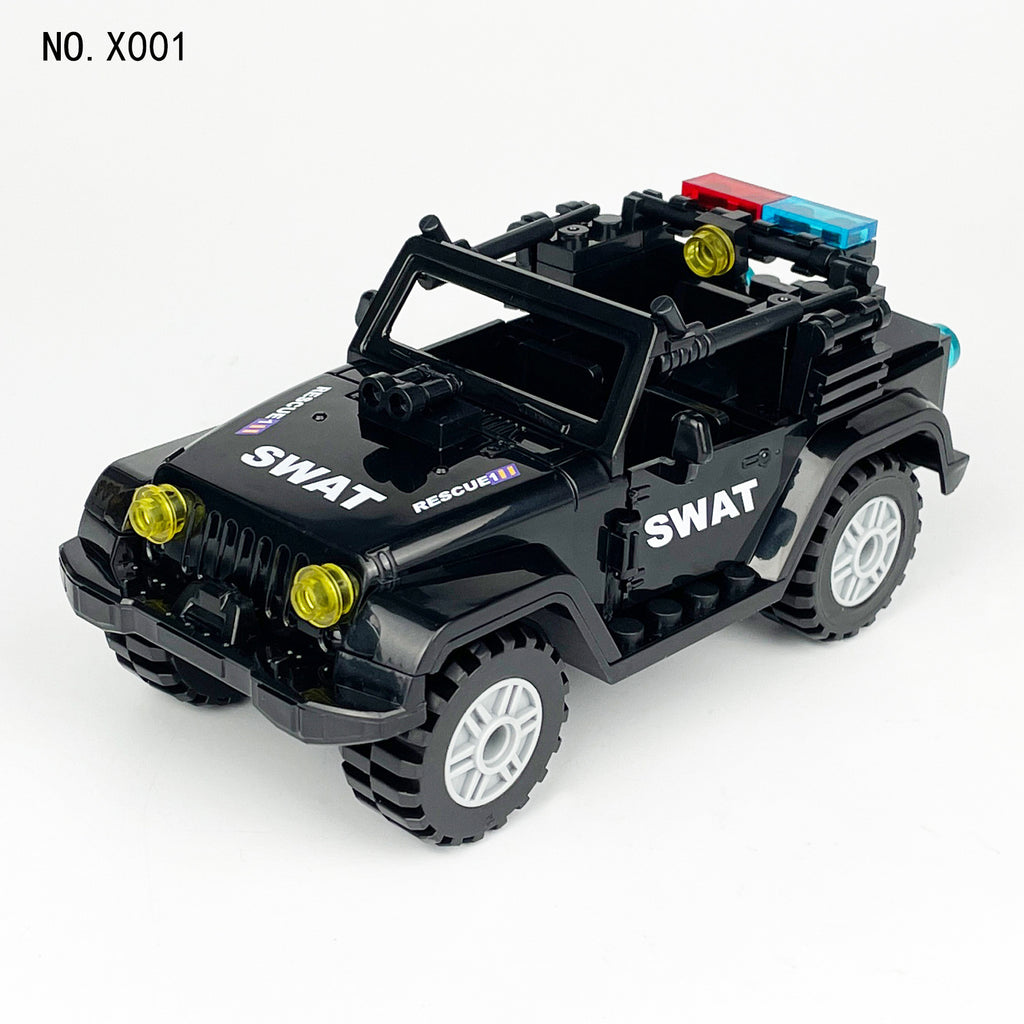 SWAT Team Special Forces 12 Custom Minifigures + Jeep - E1
