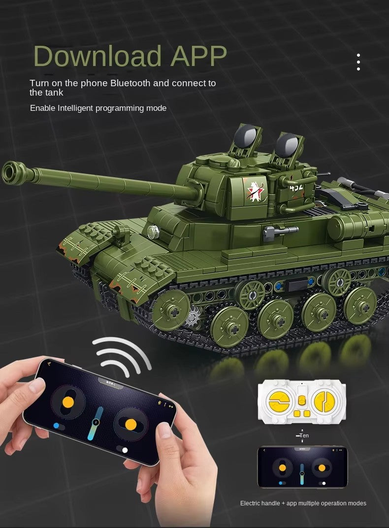STALIN II JS-2 Heavy Tank Military Army Building Block Set RC 928pcs