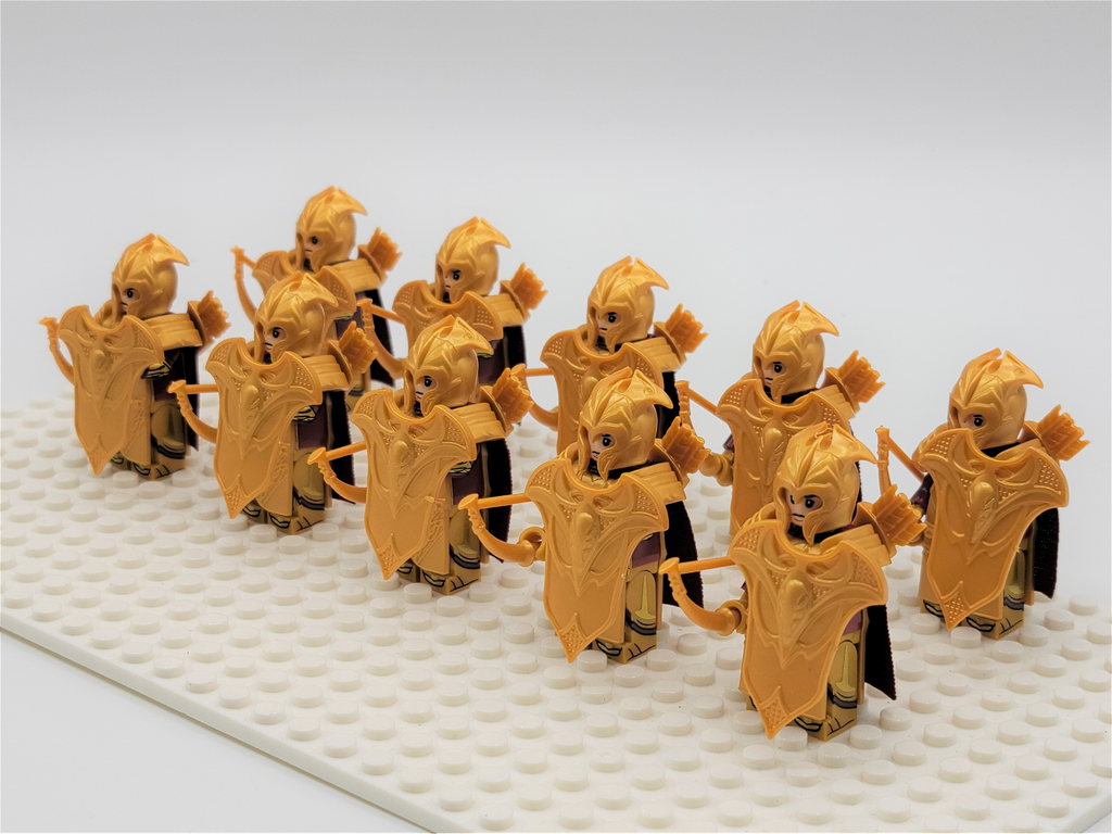 LOTR Mirkwood Elves Heavy Bow Infantry Army 10 Minifigures Set
