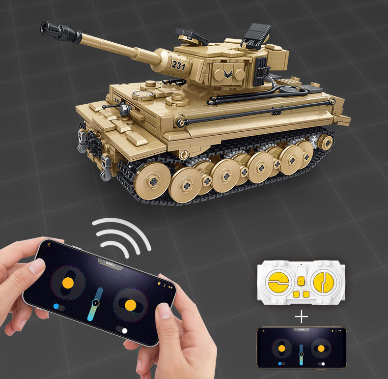 Tiger Panzer Tank Military Army Building Block Set RC 993pcs