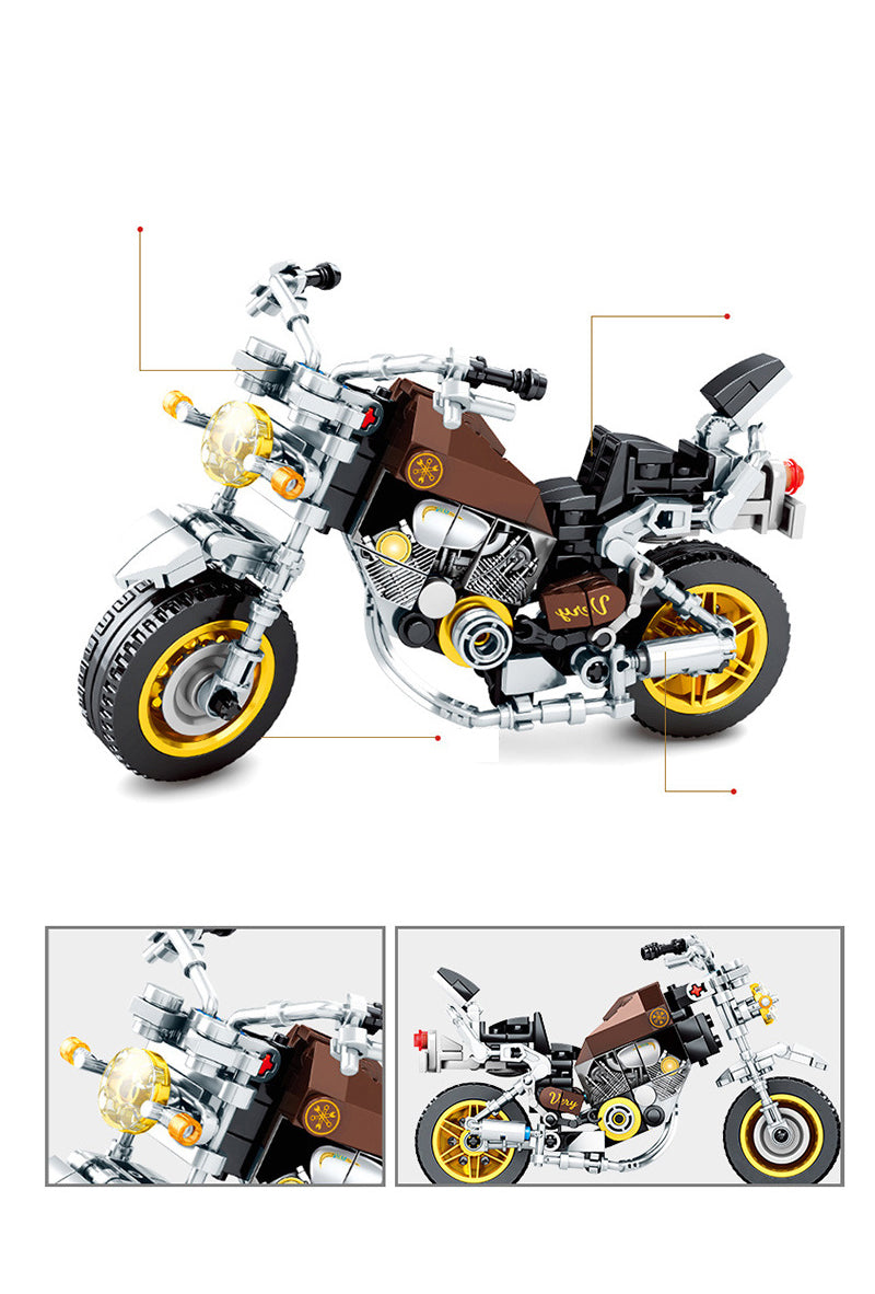Motorcycle Custom Building Block Set Model 7