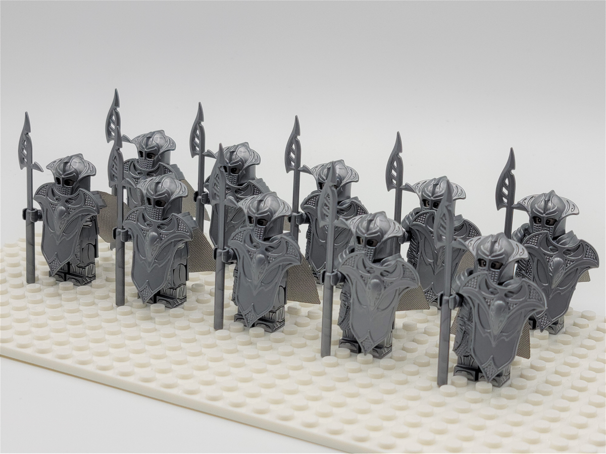 LOTR Mirkwood Elven Guards Spears Infantry Army 10 Minifigures Set