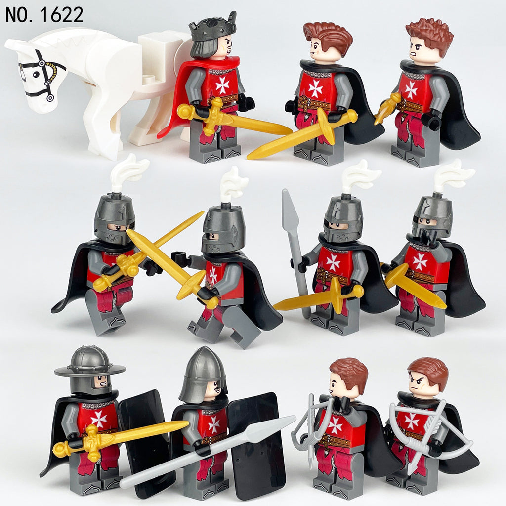 Medieval Knights and Soldiers Lot 12pcs - 1622
