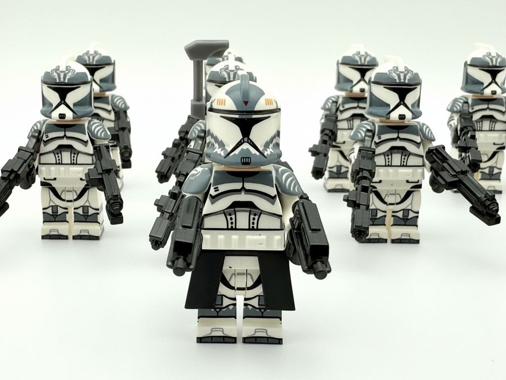 Star Wars Phase 1 Wolfpack Commander Wolffe Clone Troopers Minifigures Set