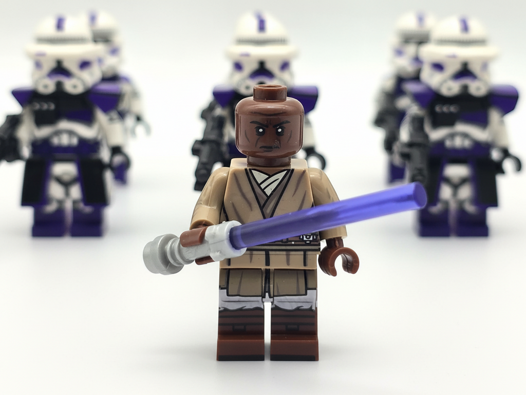 Star Wars Mace Windu 187th Legion Clone Troopers Minifigures Set 11pcs