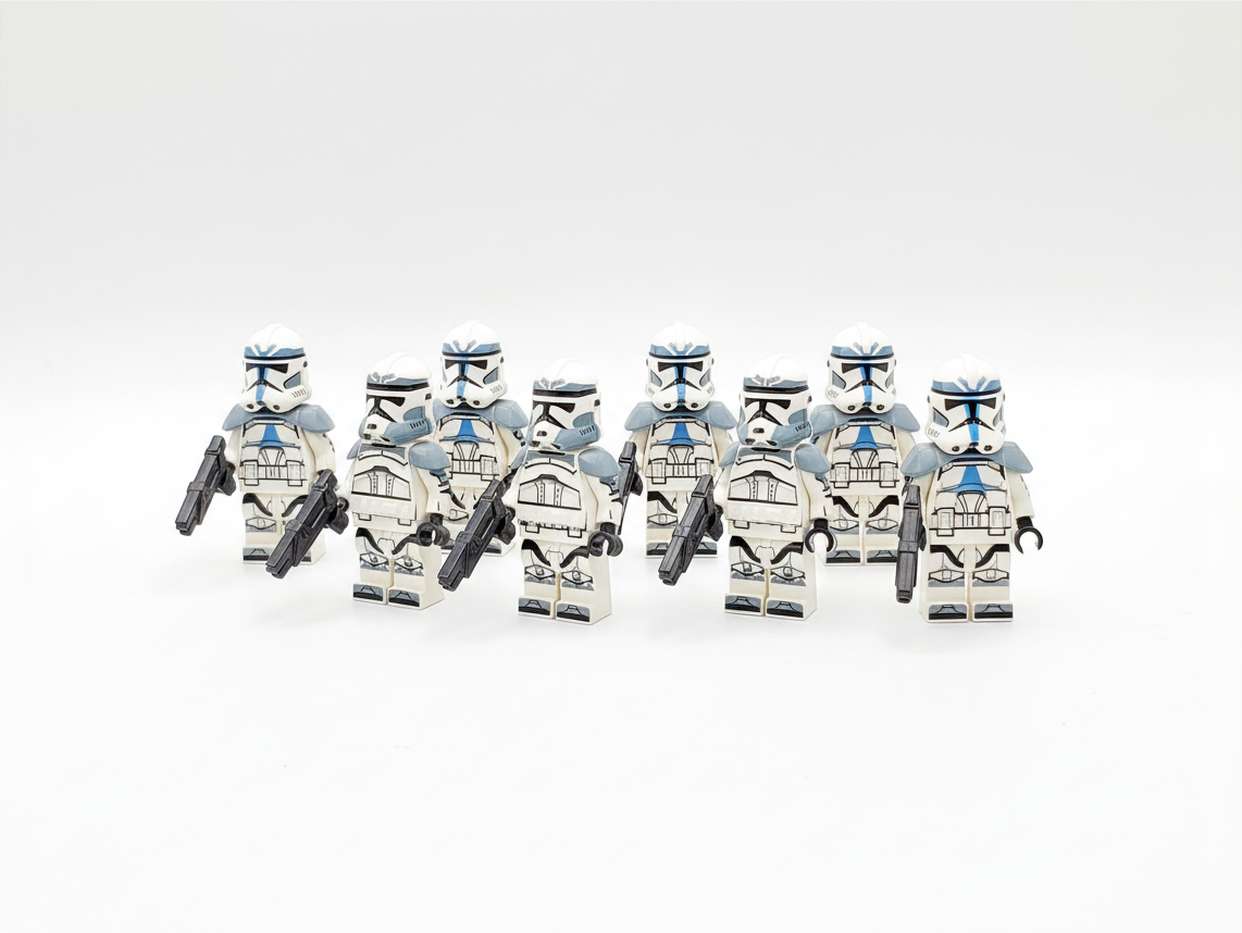 Star Wars Wolfpack Clones Armored Custom Minifigures Set