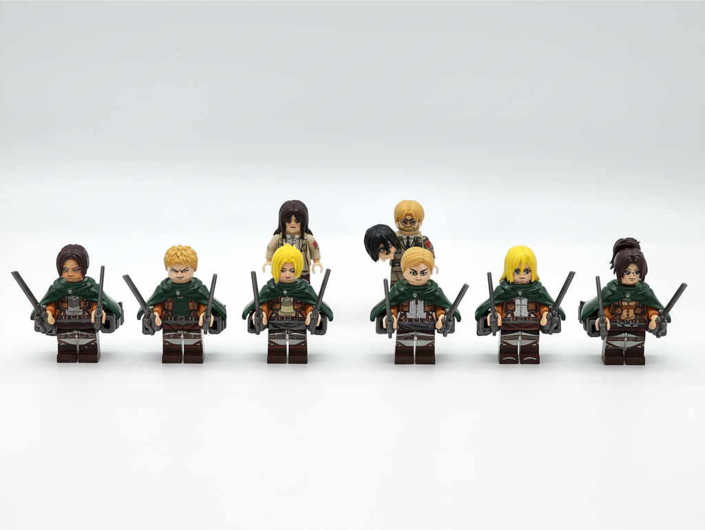Attack on Titans TV Series Custom Minifigures Set 8pcs Set 2