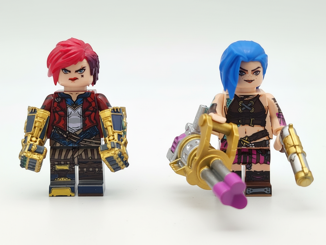 Lol League of Legends Arcane Custom Minifigures Set 8pcs