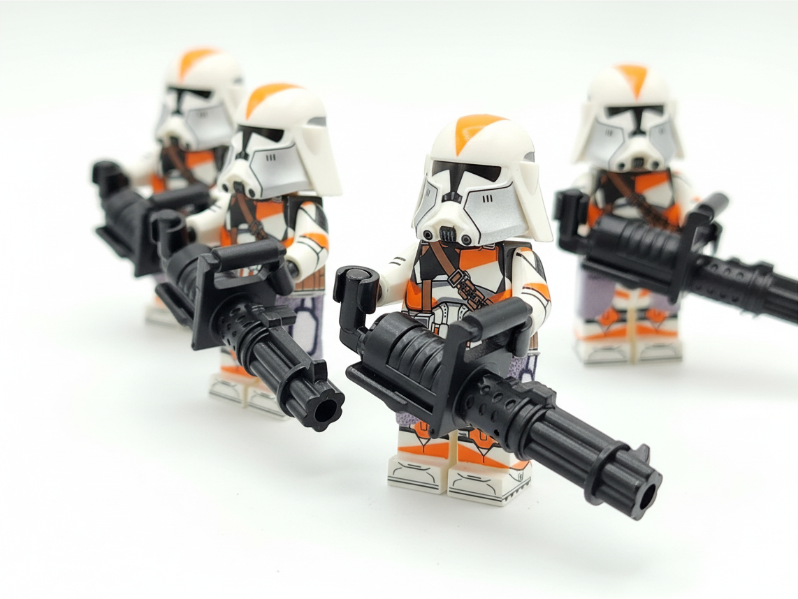 Star Wars 212th Phase 2 Heavy Clone Troopers Custom Minifigures Set