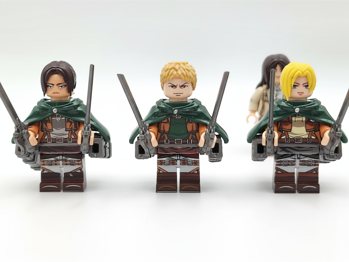 Attack on Titans TV Series Custom Minifigures Set 8pcs Set 2