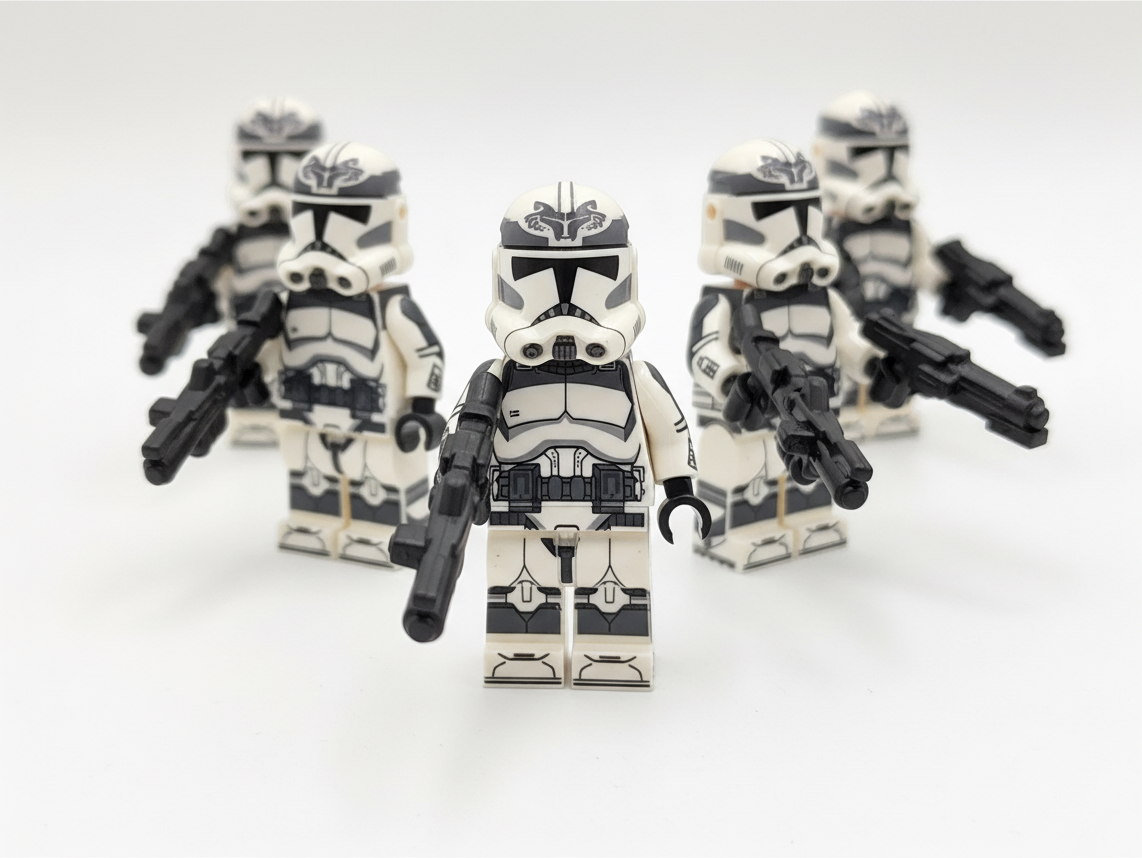Star Wars Wolfpack Clone Troopers New 2022 Model Minifigures Set