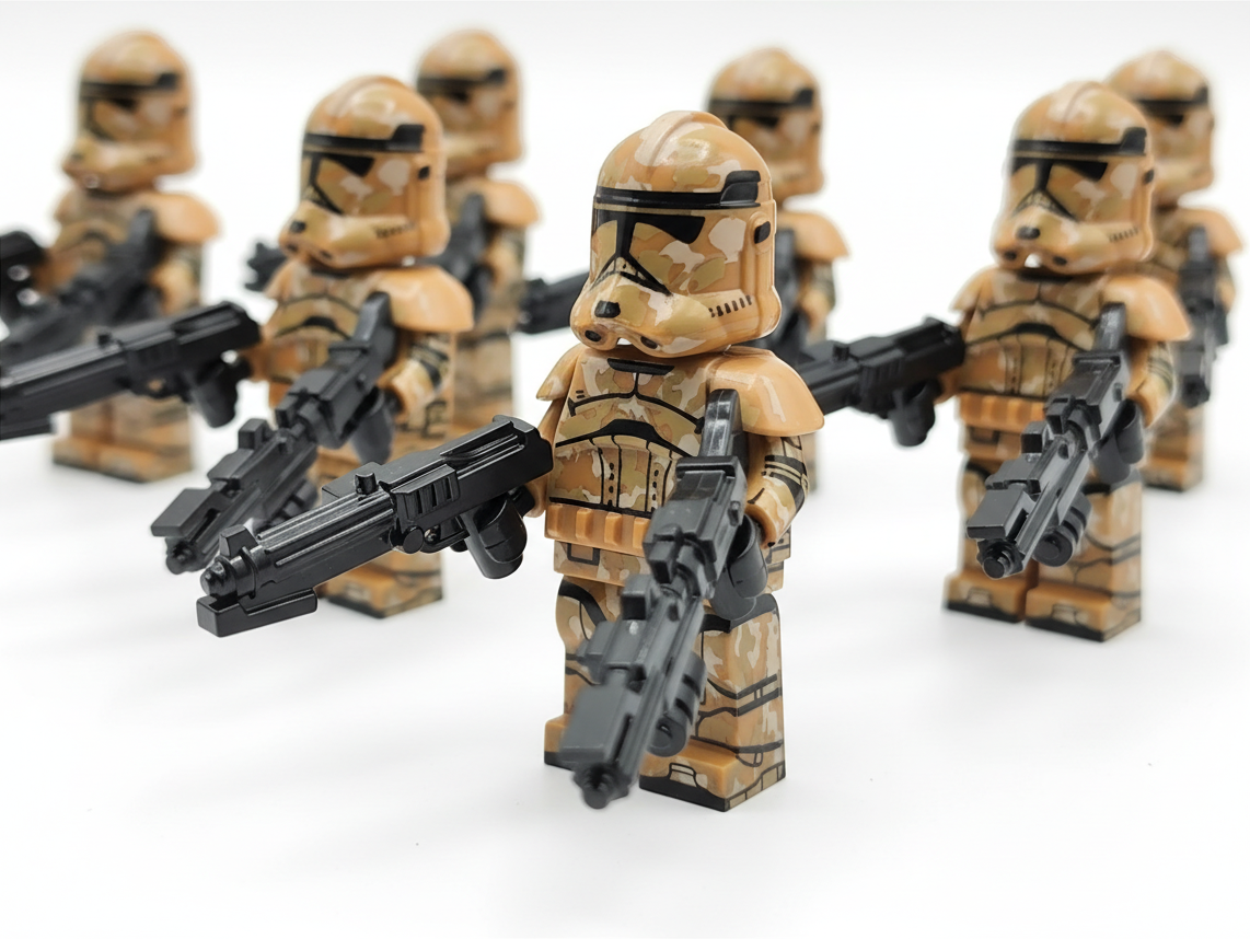 Star Wars Geonosis Custom Clones Troopers x10 Minifigures Set