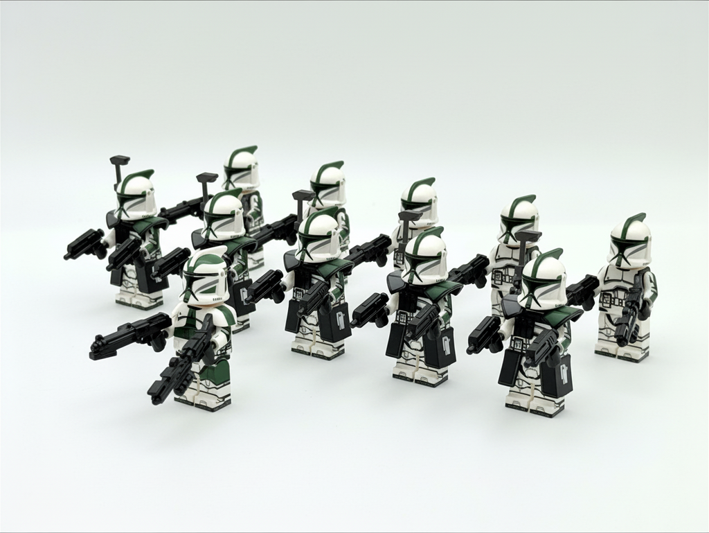 Star Wars Phase 1 41st Scout Commander Gree Clone Troopers ARC Minifigures Set