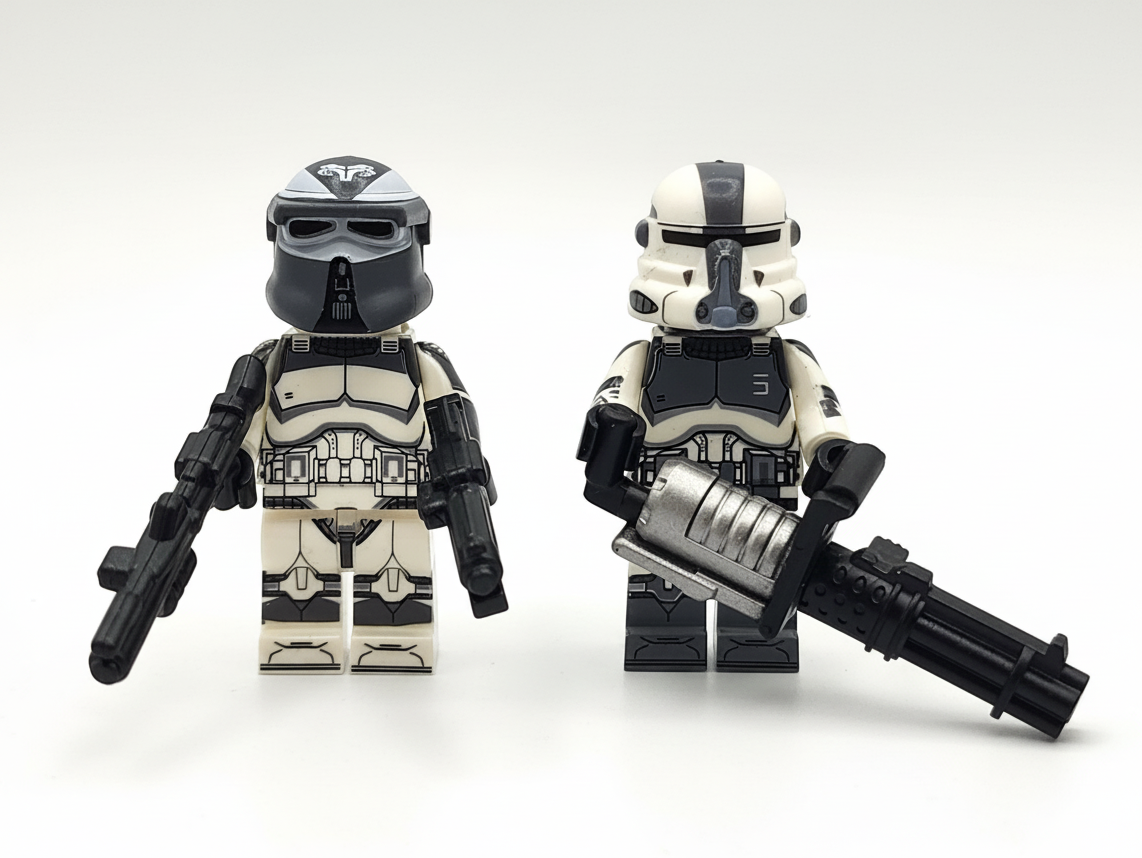Star Wars 104th Commander Wolffe Custom Minifigures Assortment Set 8pcs