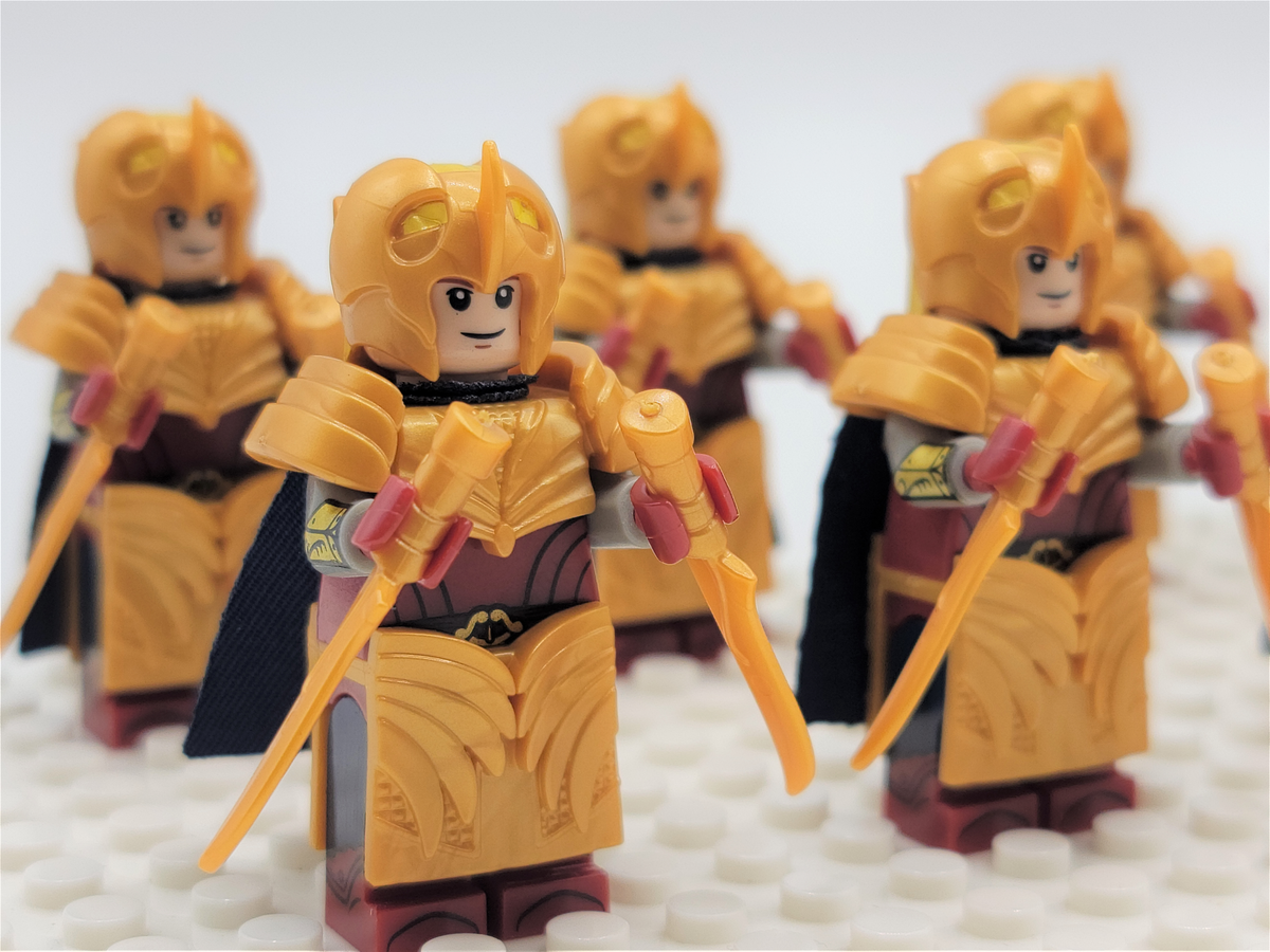 LOTR Mirkwood Elves Daggers Infantry Army 10 Minifigures Set