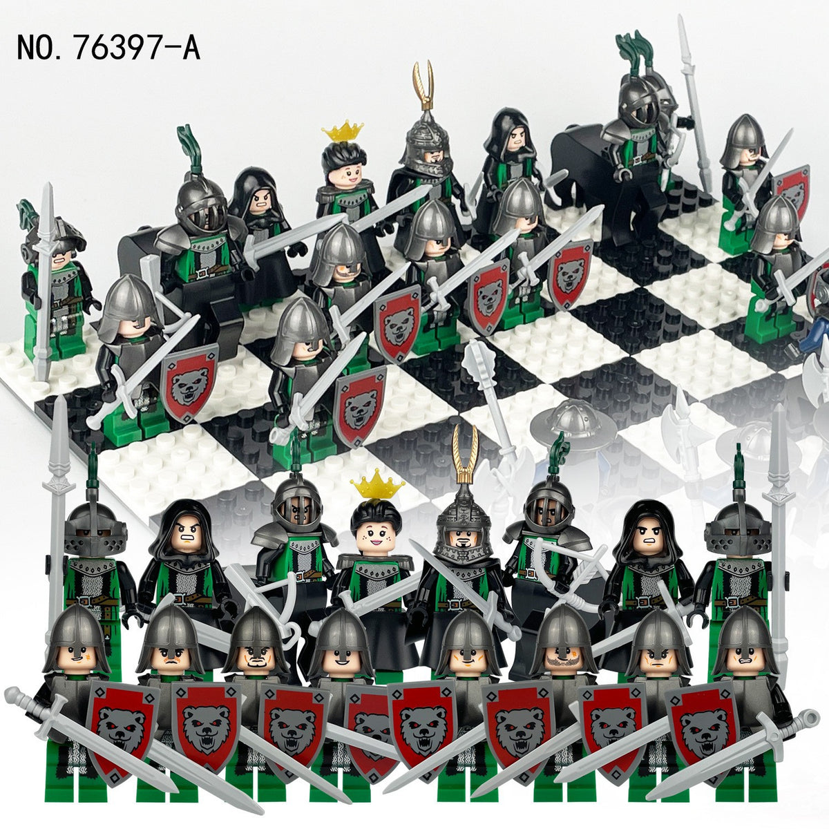 Medieval Knights and Soldiers Lot 16pcs - 76397-A