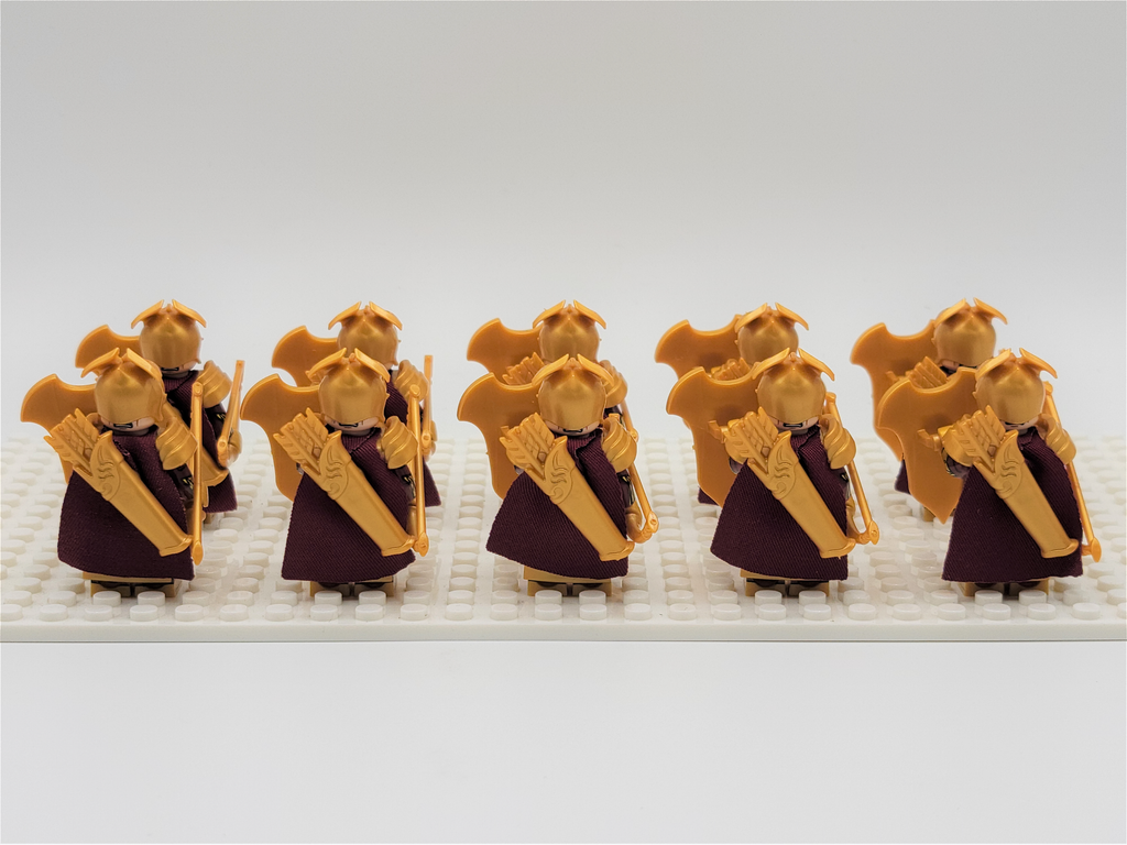 LOTR Mirkwood Elves Heavy Bow Infantry Army 10 Minifigures Set