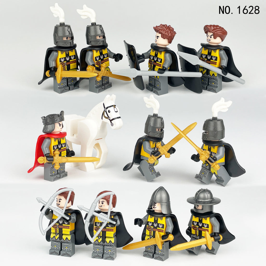 Medieval Knights and Soldiers Lot 12pcs - 1628