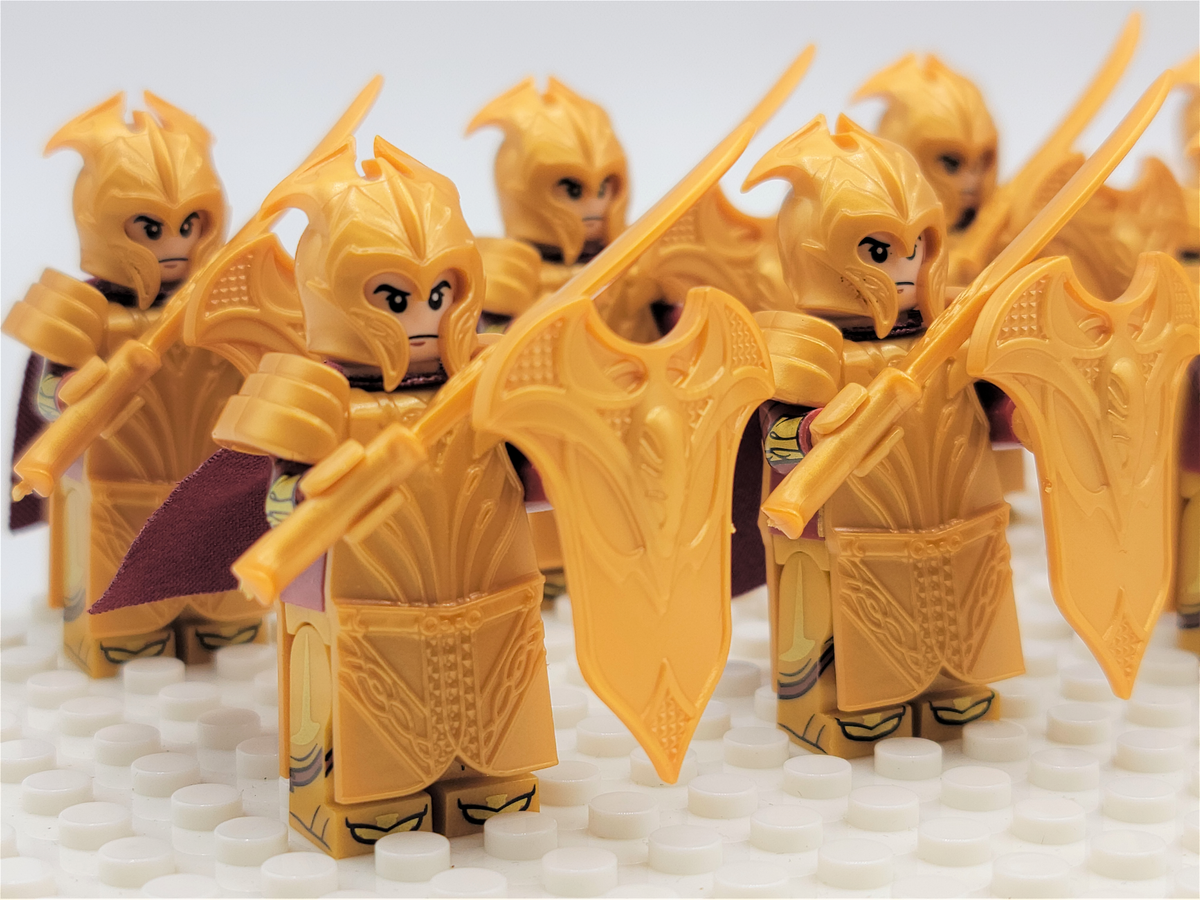 LOTR Mirkwood Elves Heavy Sword Infantry Army 10 Minifigures Set