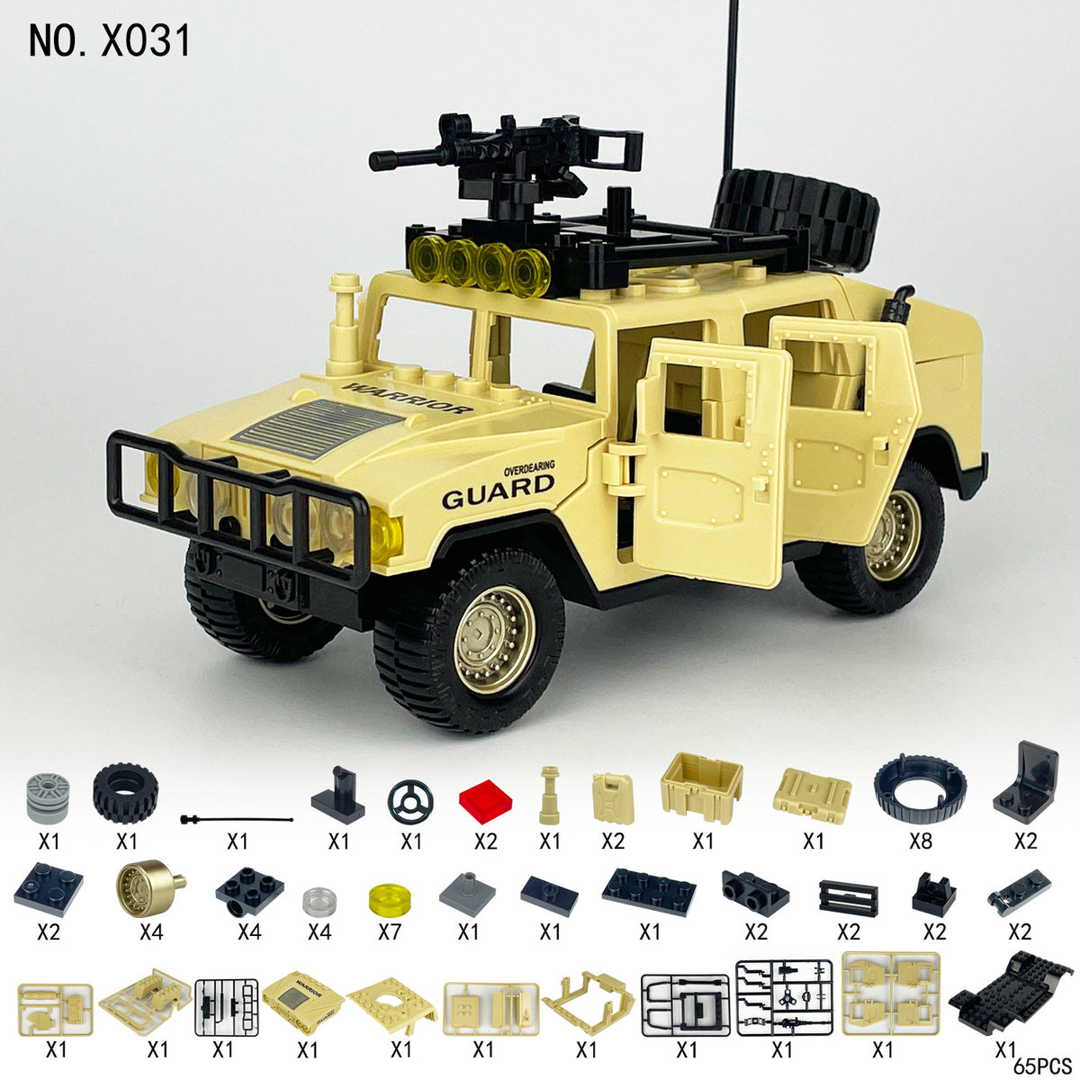 Army Special Forces 12 Custom Minifigures + Humvee - L53