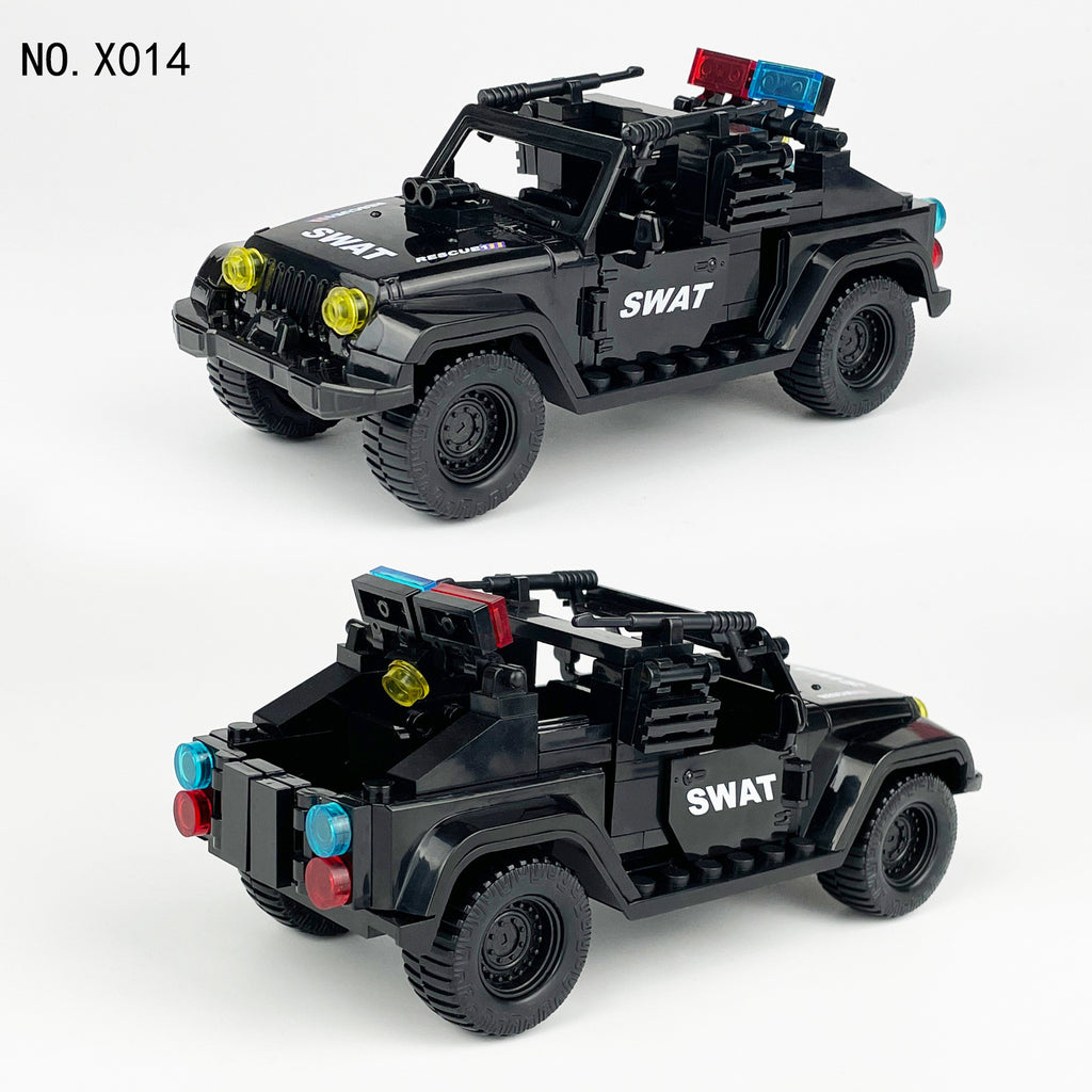 SWAT Team Special Forces 12 Custom Minifigures + Jeep - A-51