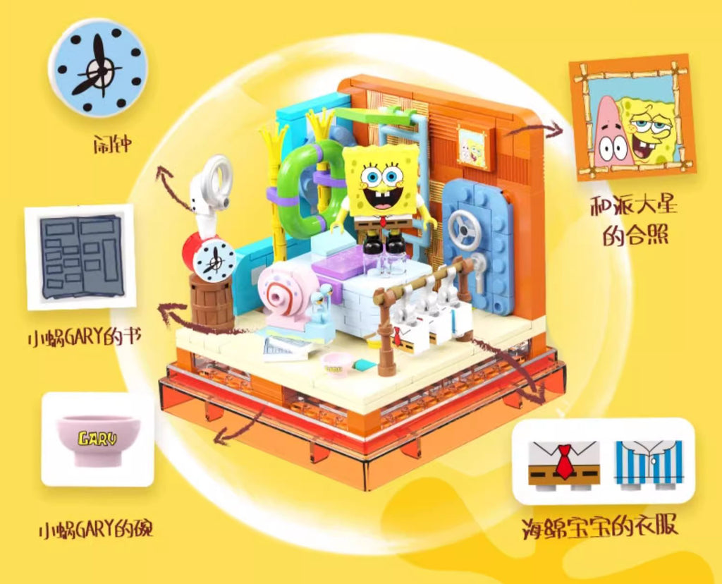 Spongebob Squarepant Building Block Diorama Sets